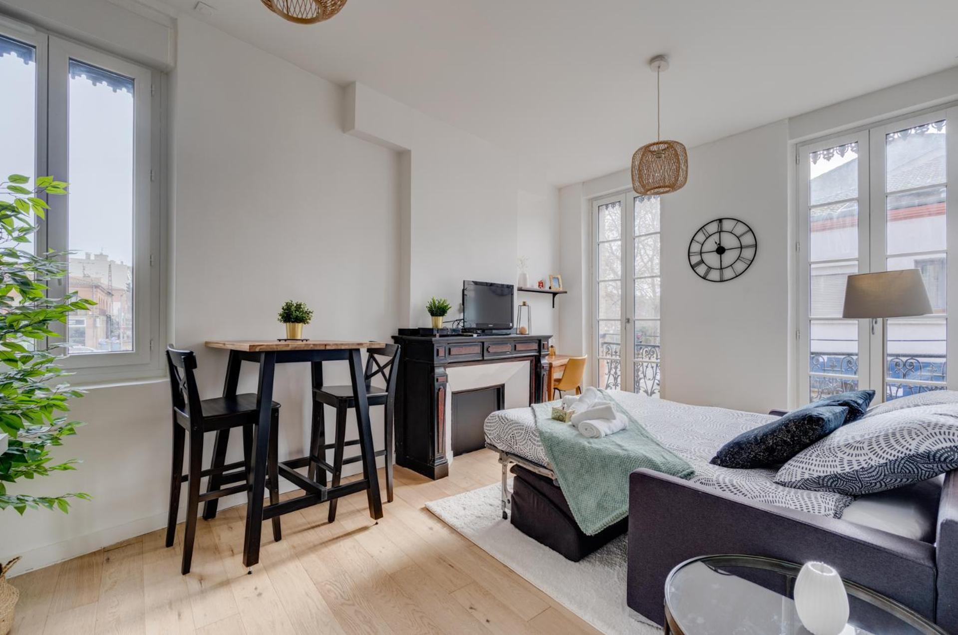 Studio Chic Et Lumineux, Garage, Wifi, Clim Тулуза Экстерьер фото